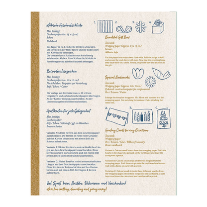 Schöner Schenken | Geschenkpapier-Buch | Kreativbuch | 4 Varianten