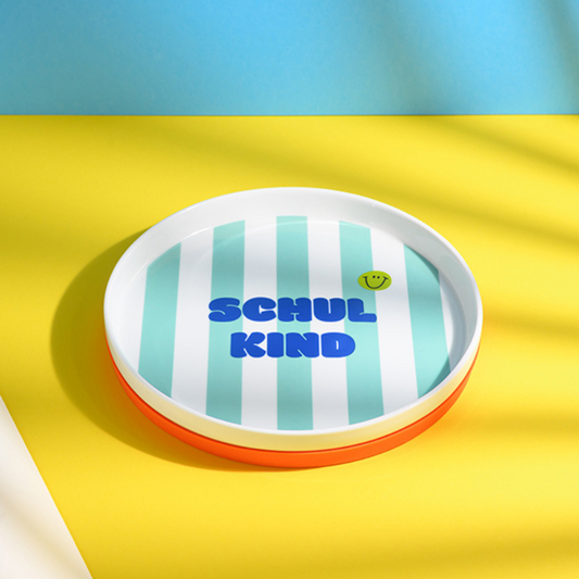 Kindergeschirr | Porzellan Set Schulkind | Türkis & Grün