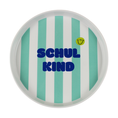 Kindergeschirr | Porzellan Set Schulkind | Türkis & Grün