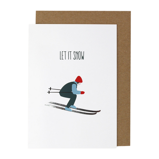 Let it snow | Klappkarte