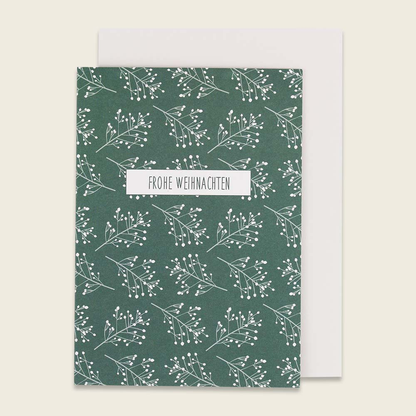 Weihnachtsgruß | Klappkarte | 14 Varianten