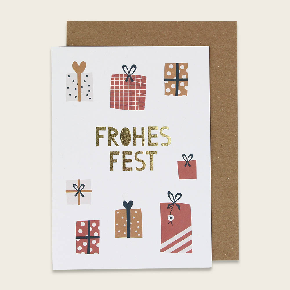 Weihnachtsgruß | Klappkarte | 14 Varianten