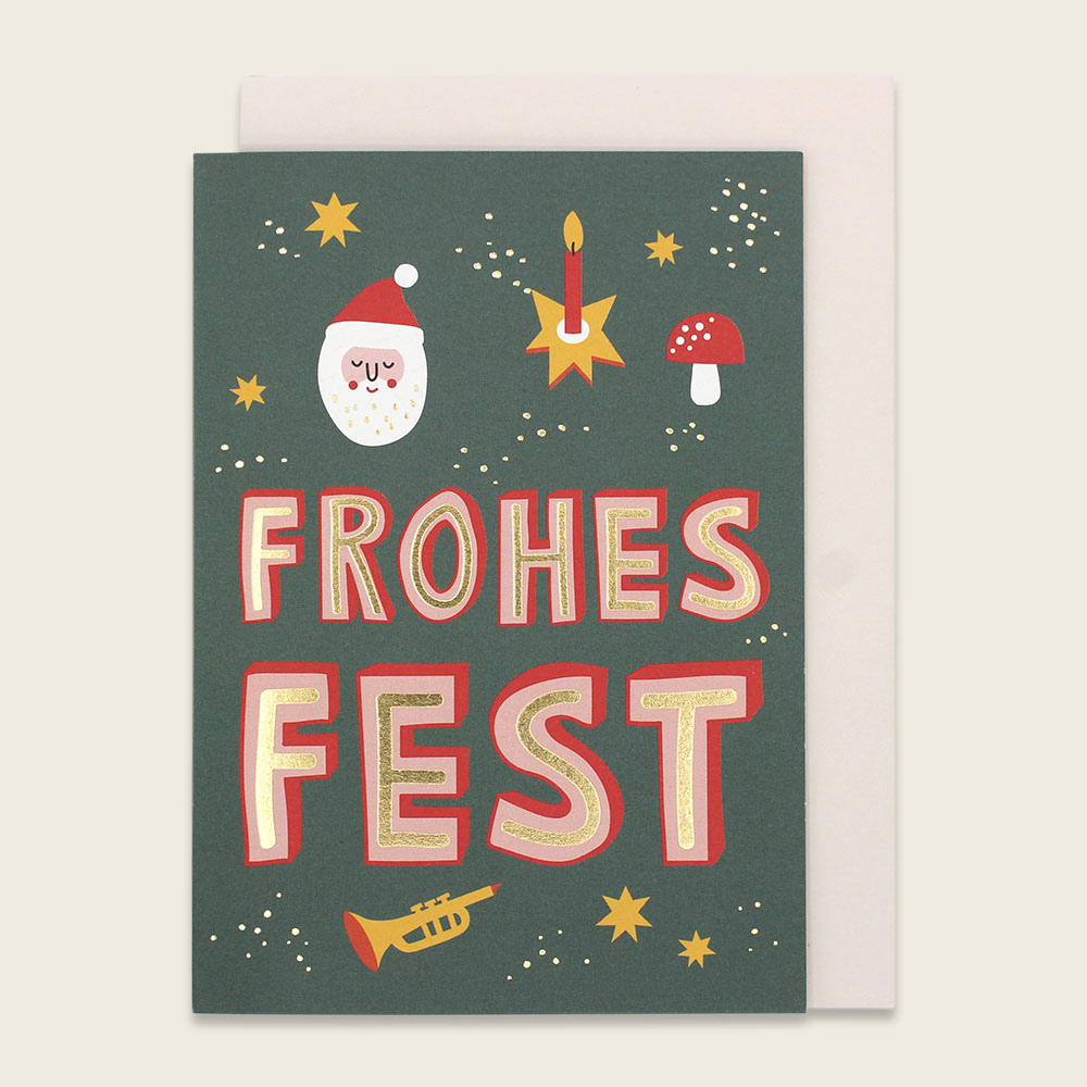 Weihnachtsgruß | Klappkarte | 14 Varianten