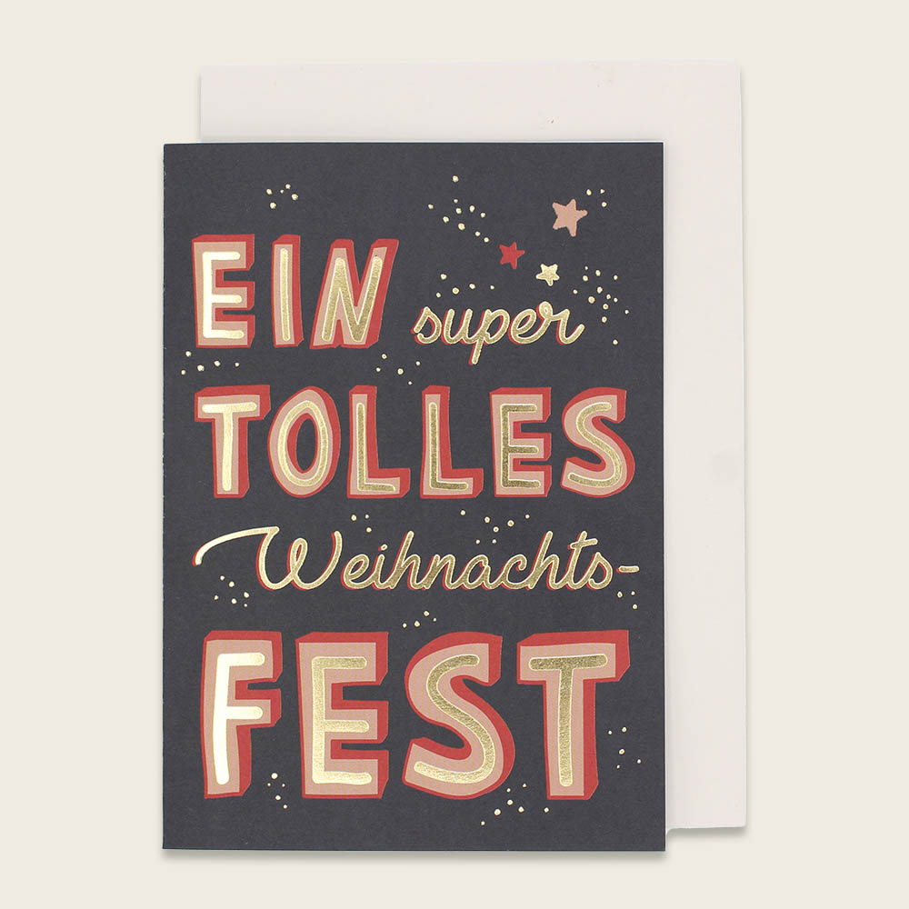 Weihnachtsgruß | Klappkarte | 14 Varianten