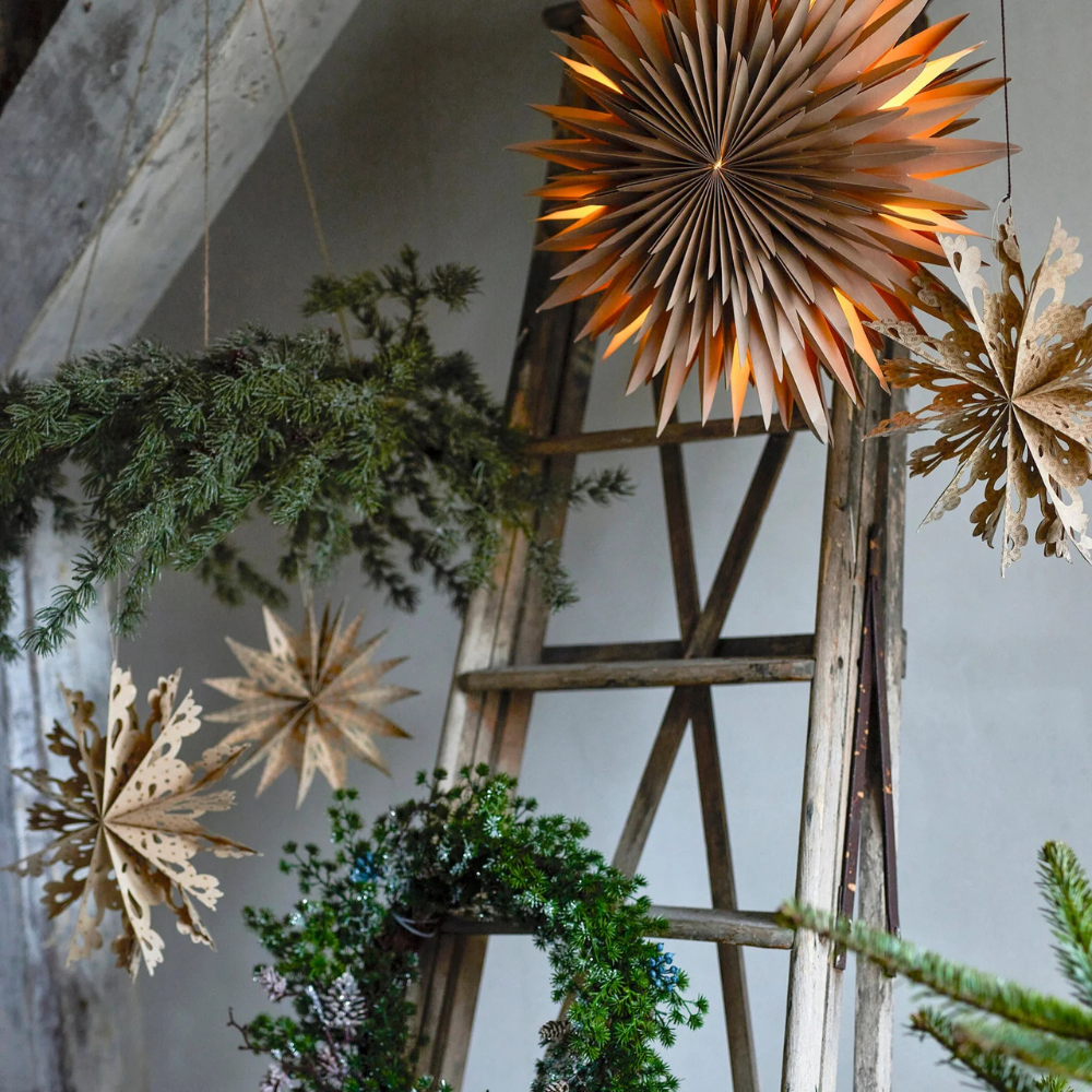 Elijas | Papierstern mit LED-Licht