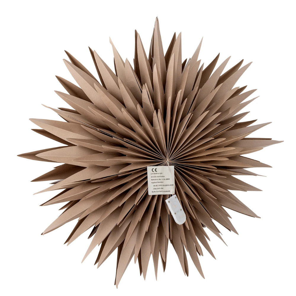 Elijas | Papierstern mit LED-Licht