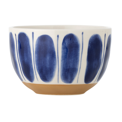 Linora | Handbemalte Steingutschale - Oval | 3 Farben