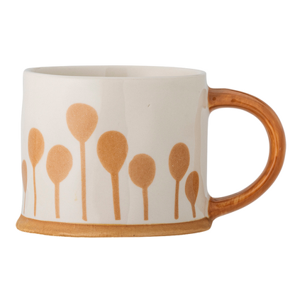 Linora | Handbemalter Steingutbecher - Tropfen | 4 Farben