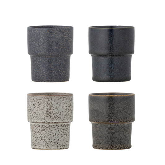 Ewan | Braun | Bloomingville | Steingut-Tasse | 4 Varianten