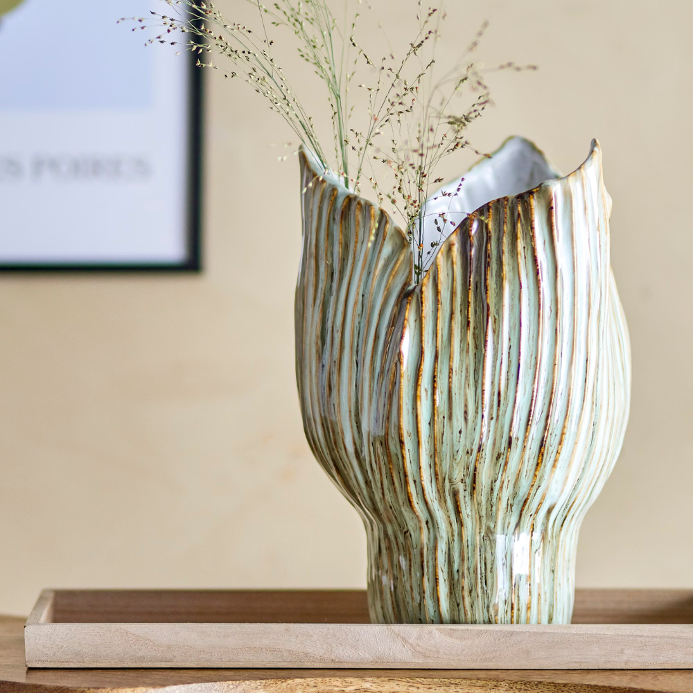 Mahira | Bloomingville | Vase aus Steingut