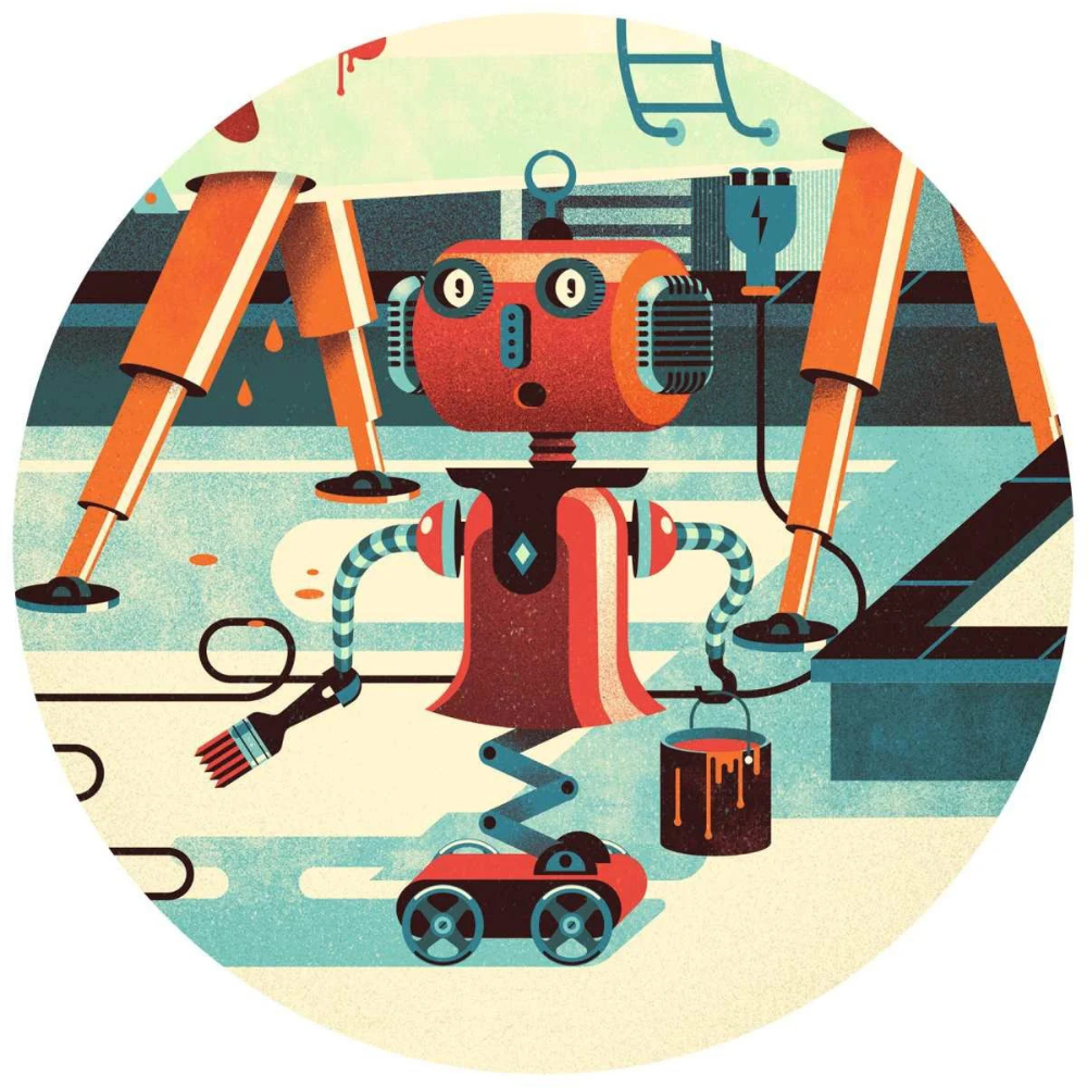 Bob der Roboter | Silhouetten-Puzzle