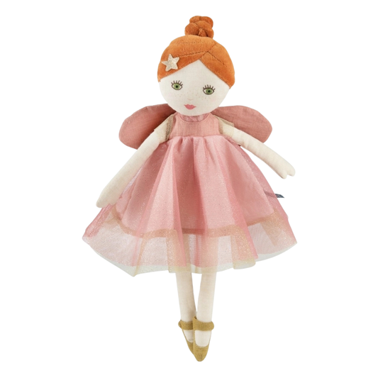 Fee Viviane Rosa | Stoffpuppe | 2 Varianten