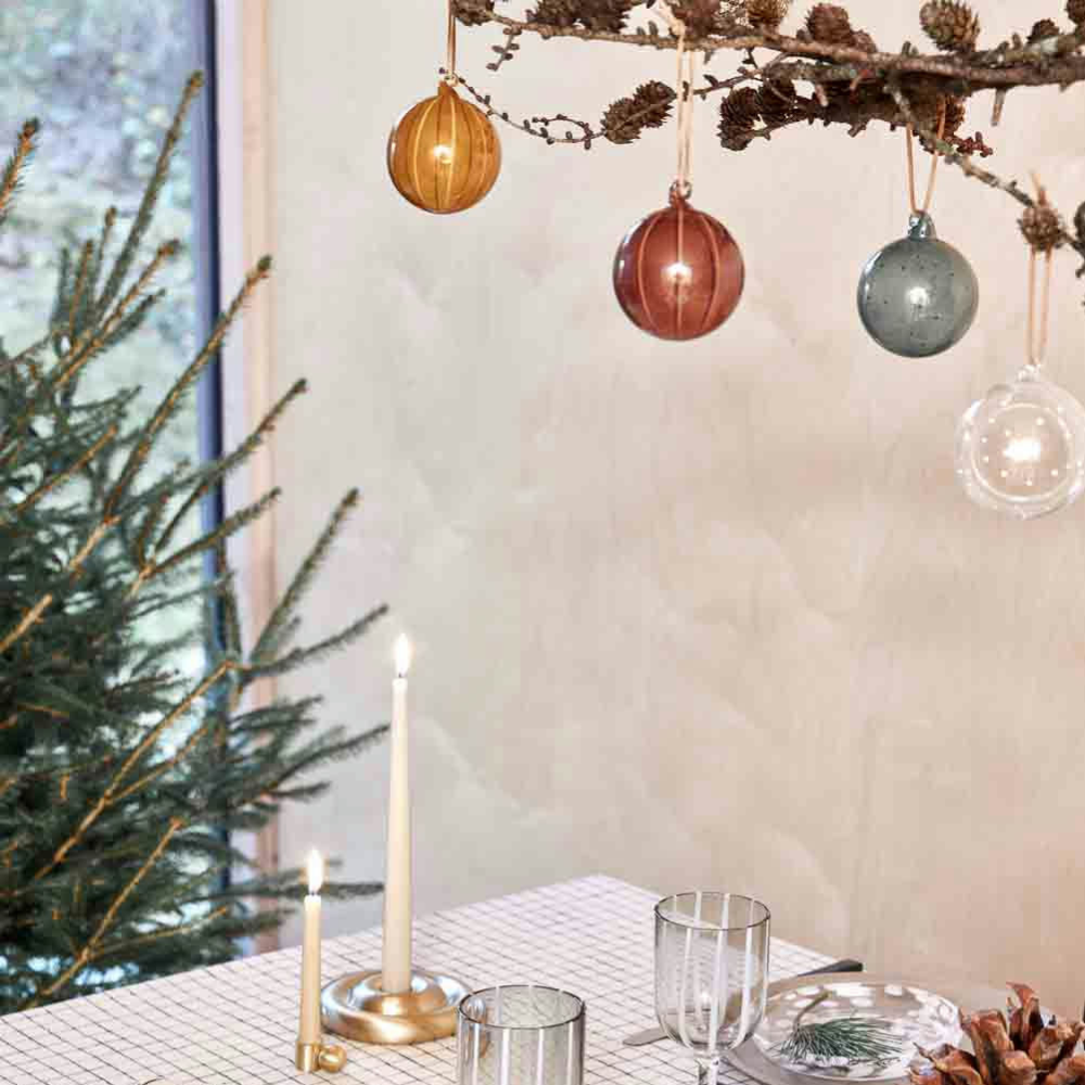 Natale | Weihnachtskugel aus Borosilikatglas | 3 Varianten