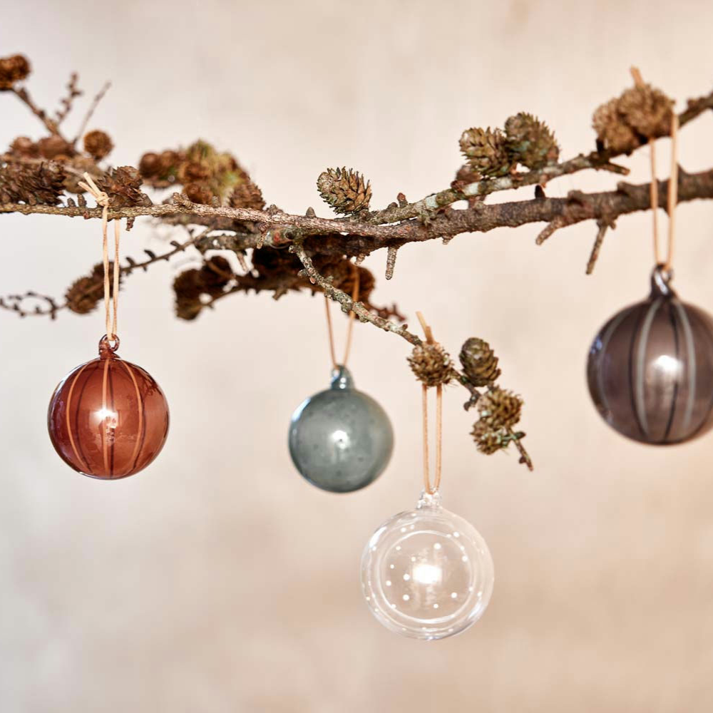 Natale | Weihnachtskugel aus Borosilikatglas | 3 Varianten