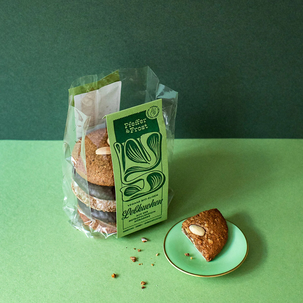 Pfeffer & Frost | Bio-Elisenlebkuchen in Papierbanderole | 2 Varianten