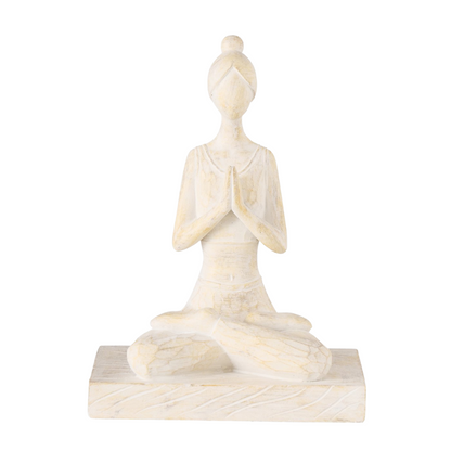 Figur Yoga auf Sockel | Yogaskulptur