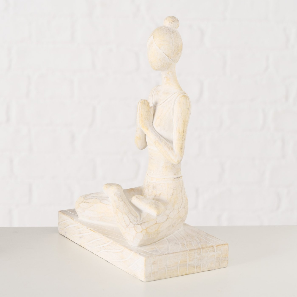 Figur Yoga auf Sockel | Yogaskulptur