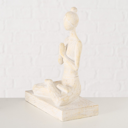 Figur Yoga auf Sockel | Yogaskulptur