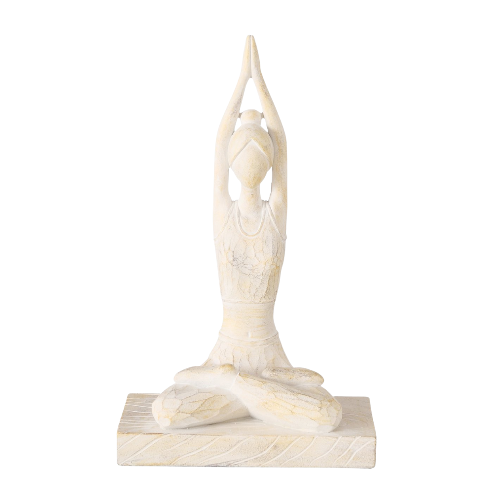 Figur Yoga auf Sockel | Yogaskulptur
