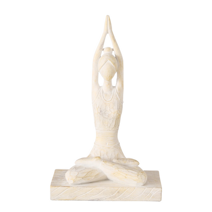 Figur Yoga auf Sockel | Yogaskulptur