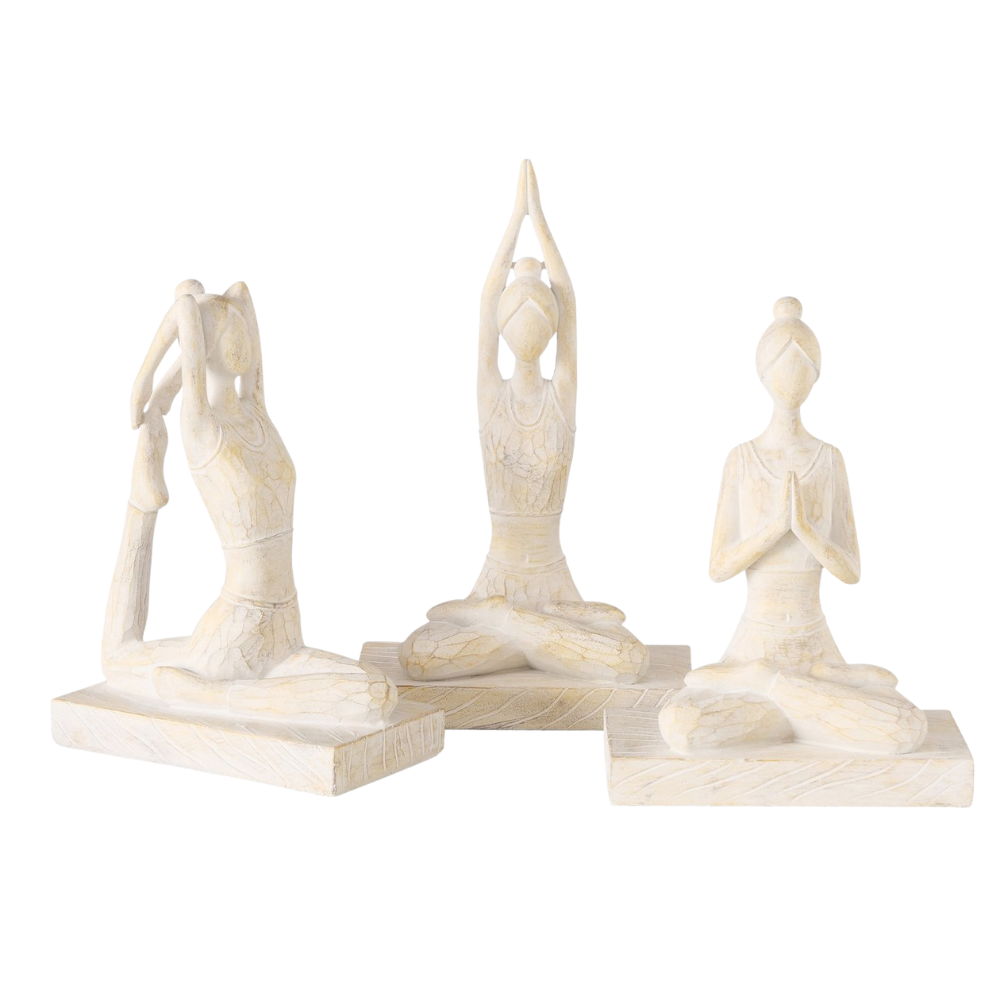 Figur Yoga auf Sockel | Yogaskulptur