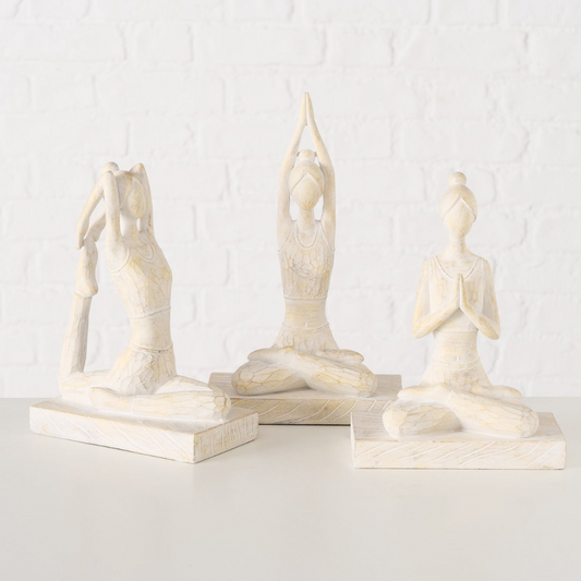 Figur Yoga auf Sockel | Yogaskulptur