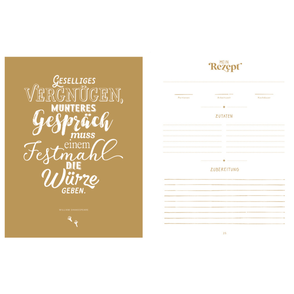 Meine liebsten Rezepte – Bake a Wish | Einschreibbuch Weihnachten | Kochbuch