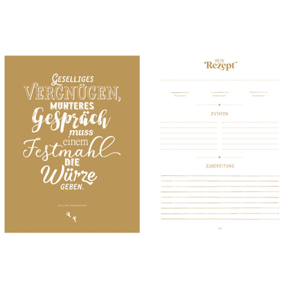 Meine liebsten Rezepte – Bake a Wish | Einschreibbuch Weihnachten | Kochbuch