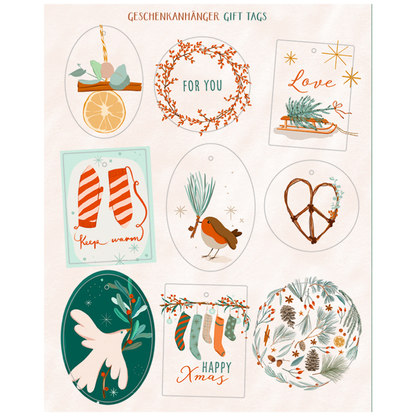 Schöner Schenken zu Weihnachten | Geschenkpapier-Buch | Kreativbuch | 2 Varianten