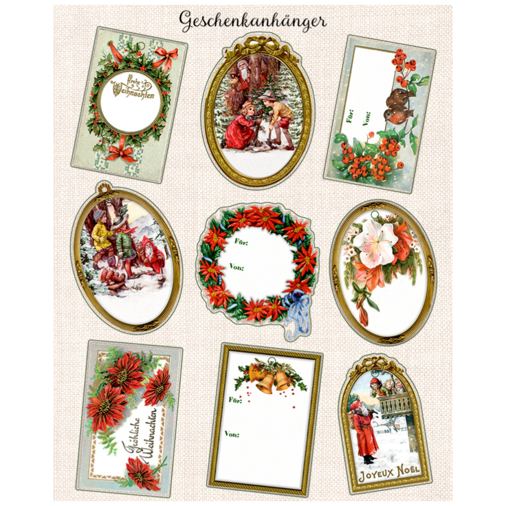 Schöner Schenken zu Weihnachten | Geschenkpapier-Buch | Kreativbuch | 2 Varianten