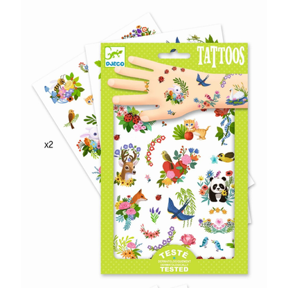 Djeco Tattoos | Leucht- & Klebetattoos für Kinder | 4 Varianten