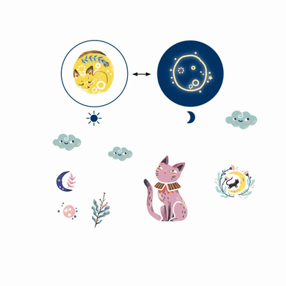 Djeco Tattoos | Leucht- & Klebetattoos für Kinder | 4 Varianten