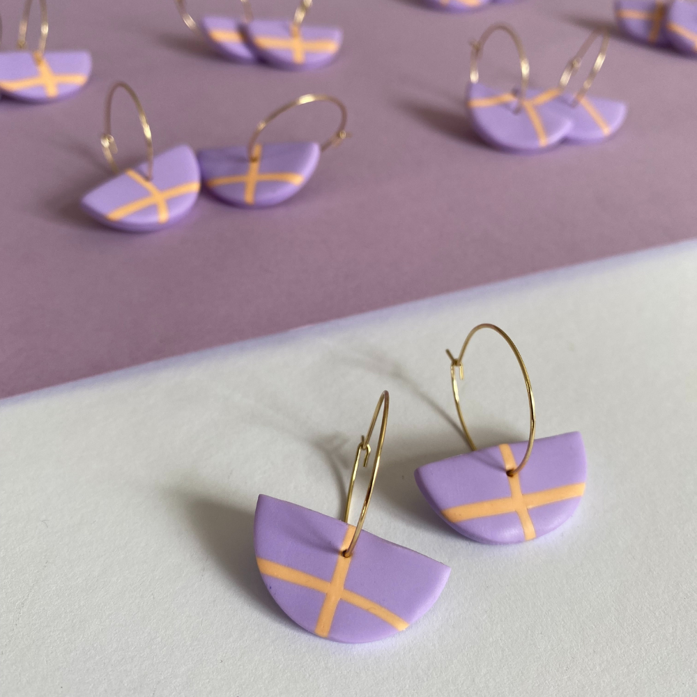 Frau Montag Hoops mixed | Ohrringe