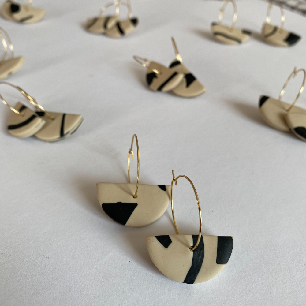 Frau Montag Hoops mixed | Ohrringe