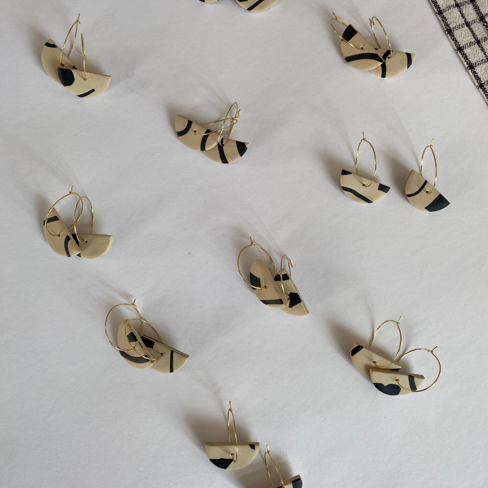 Frau Montag Hoops mixed | Ohrringe