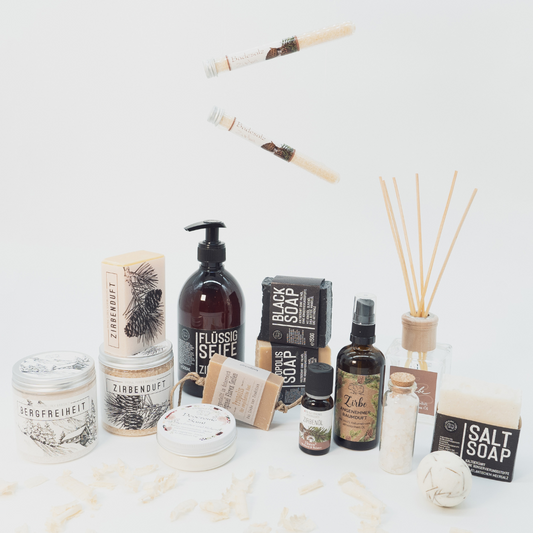 Wohlfühlzeit | Badesalz Zirbe in der Phiole