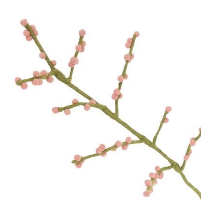 Berry Branch | Filz-Zweig mit Beeren | 8 Farben
