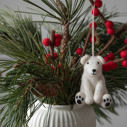 Weihnachtstiere | Filzanhänger | 6 Varianten