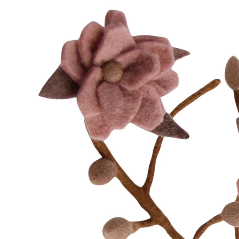 Magnolia Branch | Filz-Magnolienzweig | 3 Farben
