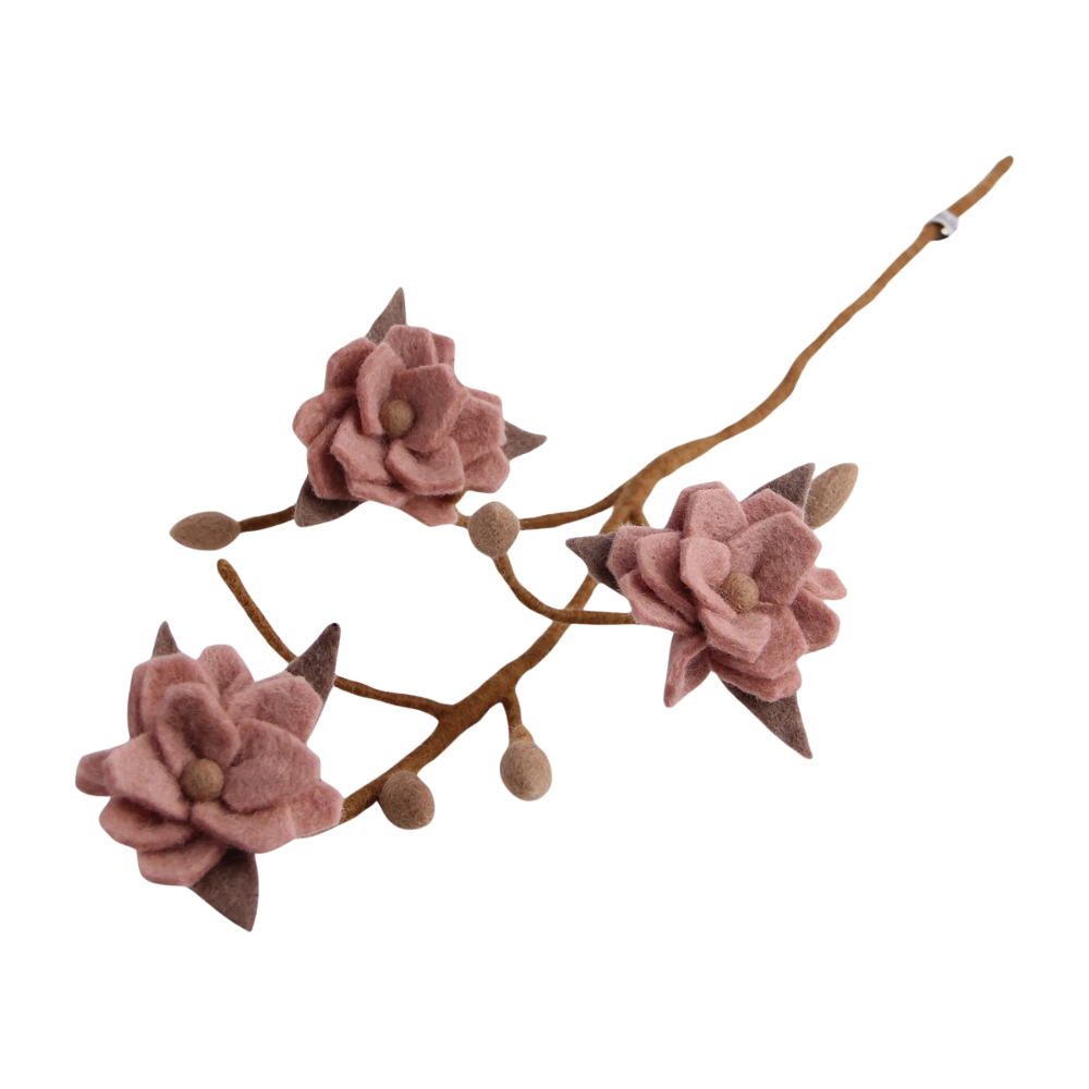 Magnolia Branch | Filz-Magnolienzweig | 3 Farben
