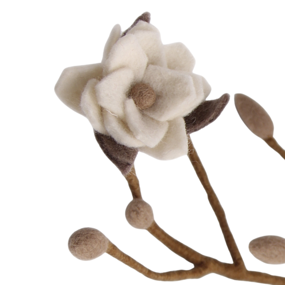 Magnolia Branch | Filz-Magnolienzweig | 3 Farben