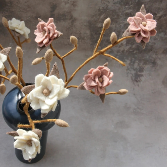 Magnolia Branch | Filz-Magnolienzweig | 3 Farben