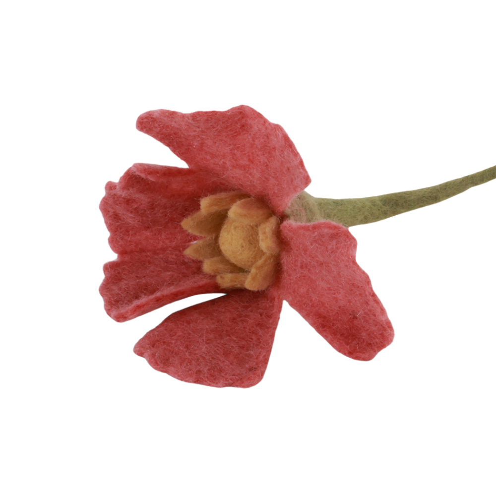 Poppy Flower | Filz-Mohnblume | 3 Farben