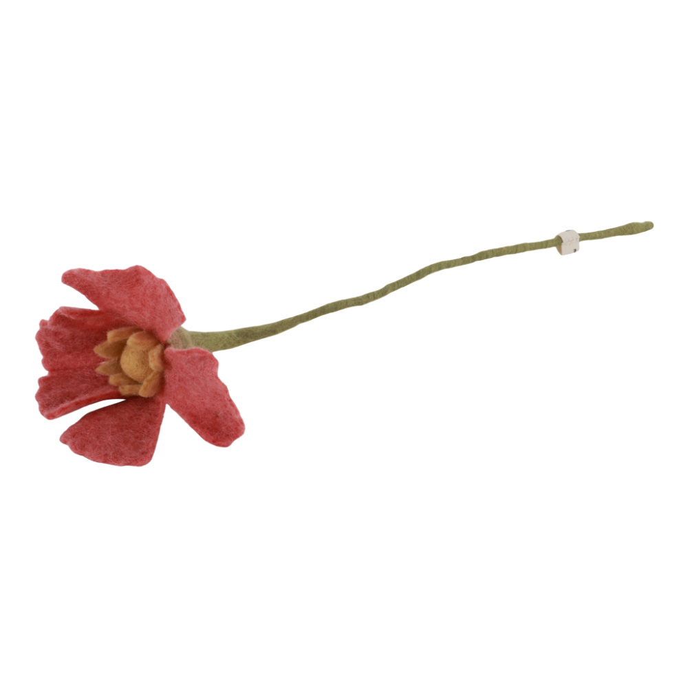 Poppy Flower | Filz-Mohnblume | 3 Farben