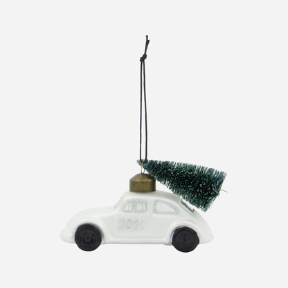 Car | Glasornament 2025 | Weihnachtsbaumschmuck