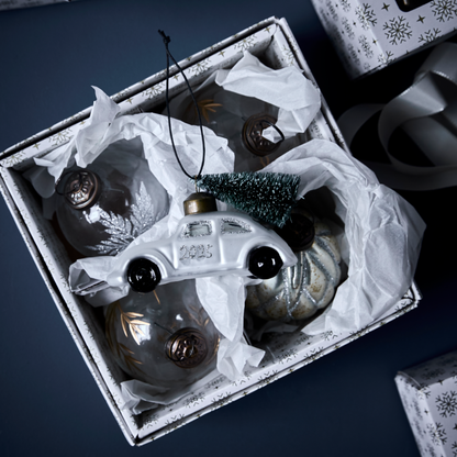 Car | Glasornament 2025 | Weihnachtsbaumschmuck