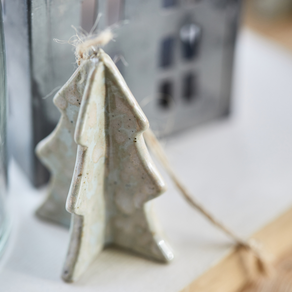 Tannenbaum zum Hängen | Porzellanfigur