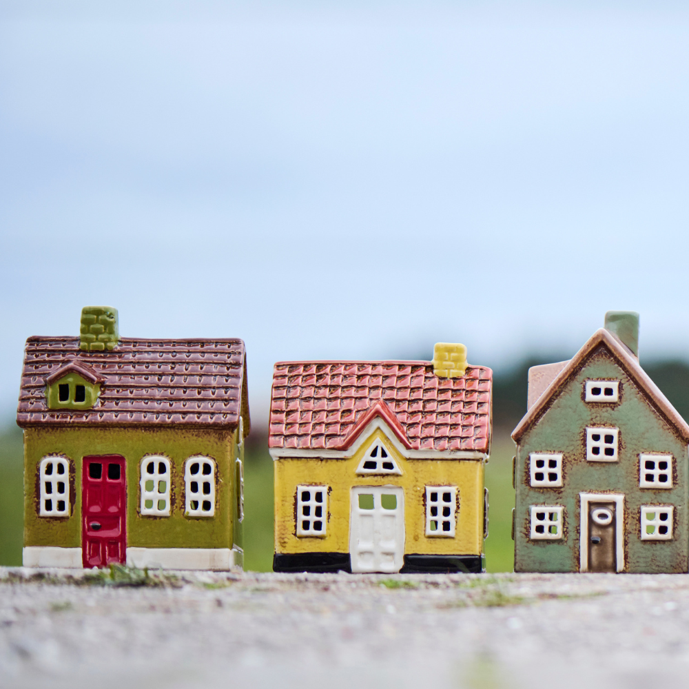 Teelichthaus My Home Town | Skandinavische Hygge | rost Tür | 3 Varianten