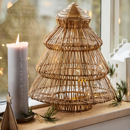 Weihnachtskerze 1–24 | geprägte Zahlen | Blockkerze