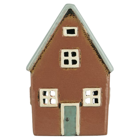 Teelichthaus Nyhavn | Skandinavische Hygge | graue Tür | 3 Varianten